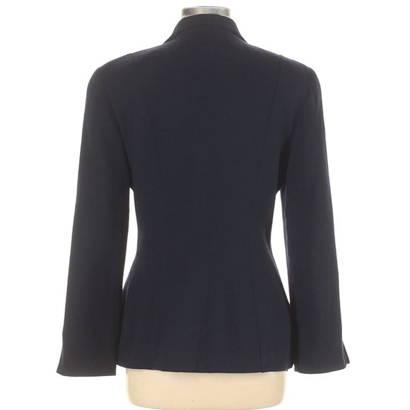 Christian Dior Navy Blue Wool Coat size 8 - Picture 2 of 5